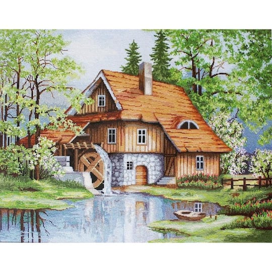 Luca-S Spring Landscape Counted Cross Stitch Kit